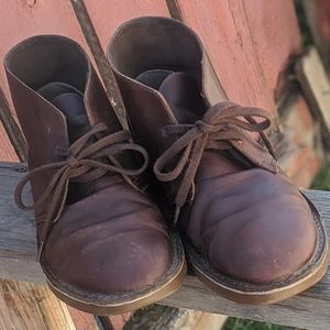 Clarks Brown Leather Bushacre Chukka Boot